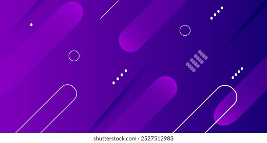 Fundo geométrico abstrato roxo. Composição de formas dinâmicas.