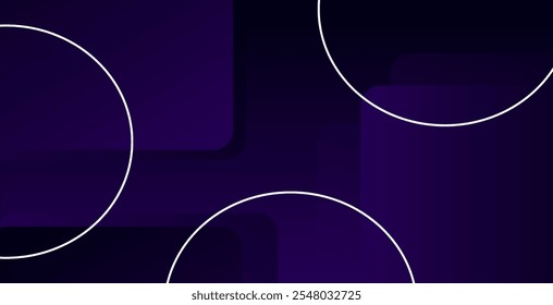 Fundo geométrico abstrato roxo , vetor de composição de formas dinâmicas .