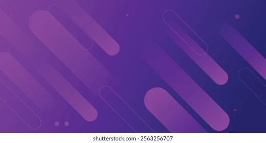 Purple abstract geometric background. Dynamic shapes composition. Vector illustration