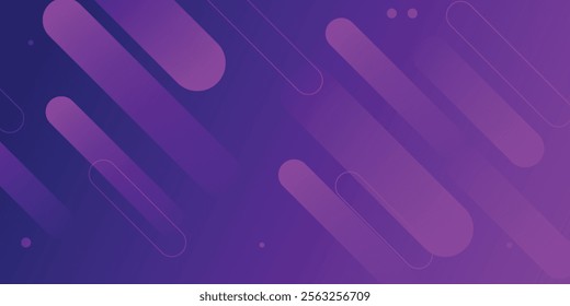 Purple abstract geometric background. Dynamic shapes composition. Vector illustration