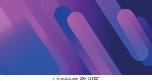 Purple abstract geometric background. Dynamic shapes composition. Vector illustration
