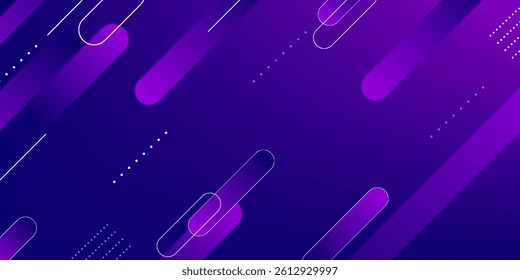 Purple abstract geometric background. Dynamic shapes composition. Vector illustration