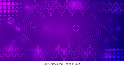 Fundo geométrico abstrato roxo. Composição de formas dinâmicas. ilustração vetorial moderna