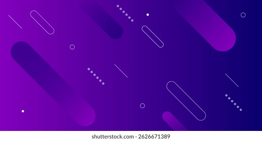 Purple abstract geometric background. Dynamic shapes composition. Vector illustration