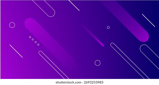 Fondo geométrico abstracto púrpura. Composición de Formas dinámicas. Ilustración vectorial