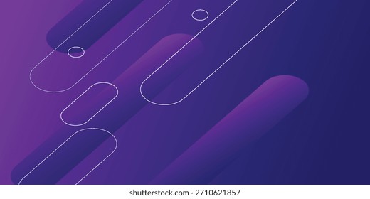 Purple abstract geometric background. Dynamic shapes composition. Vector illustration