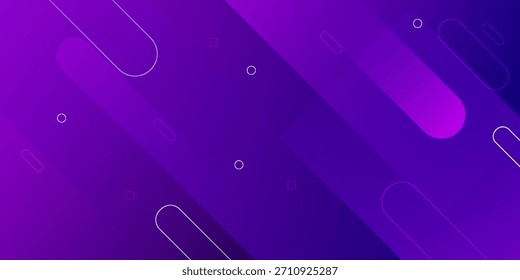 Fundo geométrico abstrato roxo. Composição de formas dinâmicas. Ilustração vetorial