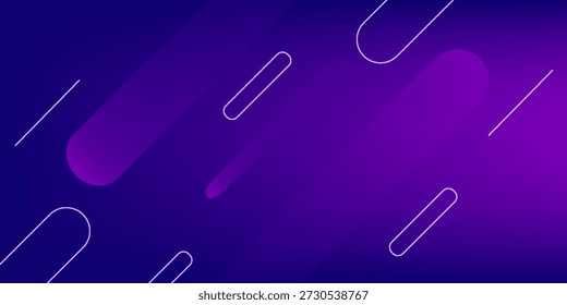 violetter abstrakter geometrischer Hintergrund. Dynamische Formenzusammensetzung. Vektorgrafik