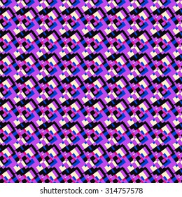 Purple abstract geometric background seamless vector pattern