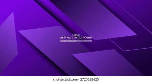 Fondo geométrico abstracto púrpura. Las flechas superpuestas simples forman un elemento de patrón triangular. Vector eps10