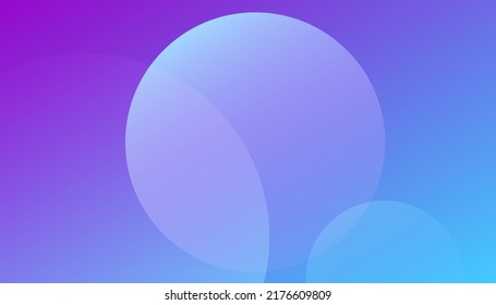 Purple Abstract Geometric Circle Shape. Minimal abstract cover design. Creative colorful wallpaper. Trendy gradient poster. Vector illustration
