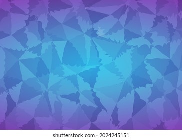 Lila Abstrakte geometrische Dynamische Textur. Polygonbanner-Hintergrund. Aquarellfarbene Form des Meeres