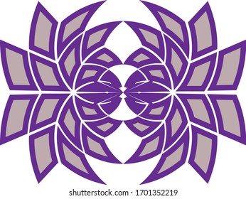 purple abstract geometric logo template