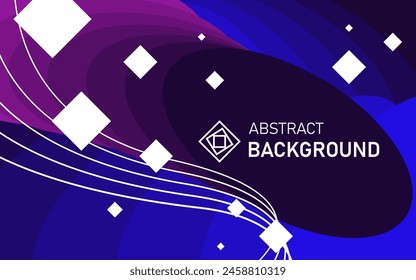 Purple abstract geometric original background in vector.