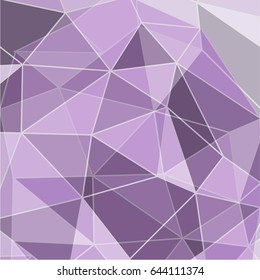 Purple abstract geometric rumpled triangular low poly style vector illustration graphic background