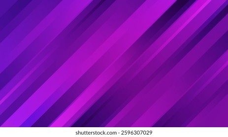 Purple abstract geometric shapes design element background. Gradient purple tones with modern diagonal lines and rounded geometric forms