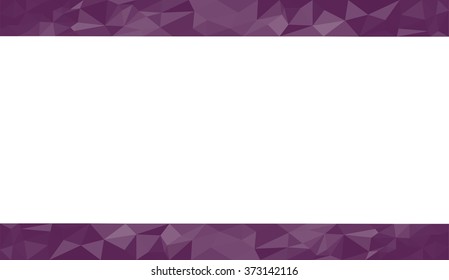 Purple abstract geometric triangular polygon style illustration graphic background for presentation with room for copy, photos and more