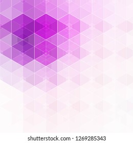 purple abstract hexagons. template for presentation.