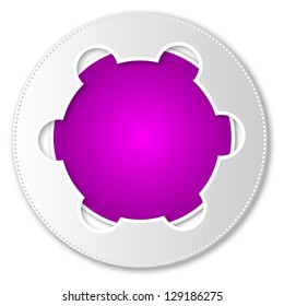 purple abstract icon