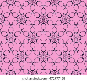Purple. Abstract illustration of a seamless pattern of floral ornament. Vector. For the design of printed products, holiday material, fashion design