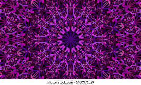 Purple abstract jungle garden mandala background - geometrical vector design