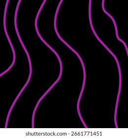 Purple Abstract Line Pattern on Black Background – Modern Topographic Style