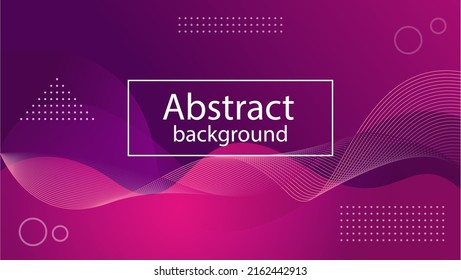 Purple abstract liquid background with violet lines and circles shapes
