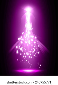 purple Abstract magic light background