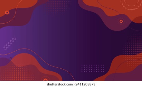 purple abstract modern geometric memphis background vector