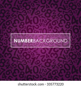 a purple abstract number background