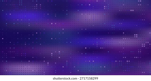 Video Textura abstracta púrpura del pixel por la pantalla. Fondo de patrón de televisión con efecto de ruido cuadrado. Anuncio de gradiente de neón de transmisión futurista para la televisión. Elemento de visualización estática led vhs moderno