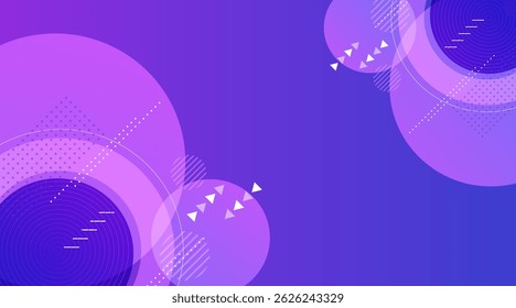 Purple Abstract pop art color paint splash pattern background. Memphis geometry background