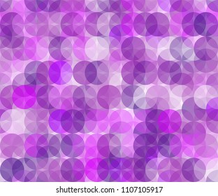 Purple abstract seamless pattern made from rounds.