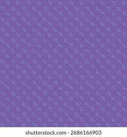 Purple Abstract Seamless Pattern With Turquoise Motifs For Background Design, Textile, And Graphic