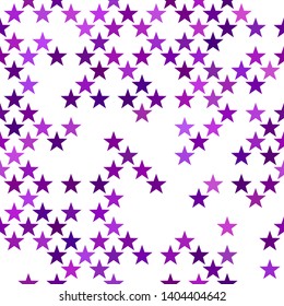 Purple abstract seamless pentagram star pattern background - vector design