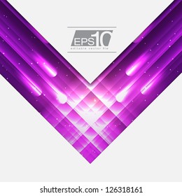 Purple Abstract Space Design for Your Text | EPS10 Background
