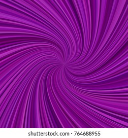 Purple abstract spiral ray background - vector graphic design from swirling rays in colored tones