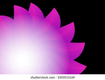 Purple abstract template for card or banner. Metal Background with waves and reflections. Business background, silver, illustration. Illustration of abstract background with a metallic element