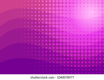 Purple abstract template for card or banner. Metal Background with waves and reflections. Business background, silver, illustration. Illustration of abstract background with a metallic element