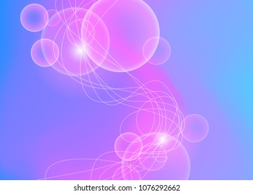 Purple abstract template for card or banner. Metal Background with waves and reflections. Business background, silver, illustration. Illustration of abstract background with a metallic element