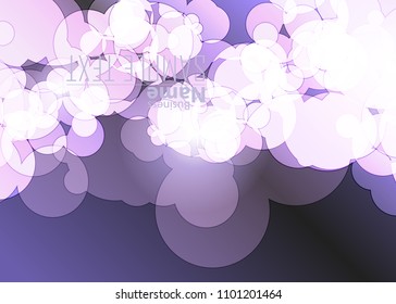 Purple abstract template for card or banner. Metal Background with waves and reflections. Business background, silver, illustration. Illustration of abstract background with a metallic element