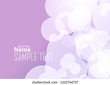 Purple abstract template for card or banner. Metal Background with waves and reflections. Business background, silver, illustration. Illustration of abstract background with a metallic element