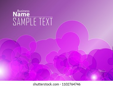 Purple abstract template for card or banner. Metal Background with waves and reflections. Business background, silver, illustration. Illustration of abstract background with a metallic element