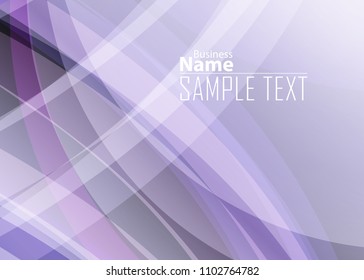 Purple abstract template for card or banner. Metal Background with waves and reflections. Business background, silver, illustration. Illustration of abstract background with a metallic element