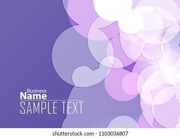 Purple abstract template for card or banner. Metal Background with waves and reflections. Business background, silver, illustration. Illustration of abstract background with a metallic element