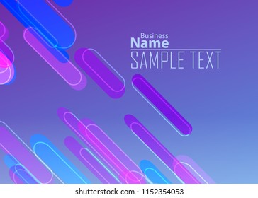 Purple abstract template for card or banner. Metal Background with waves and reflections. Business background, silver, illustration. Illustration of abstract background with a metallic element