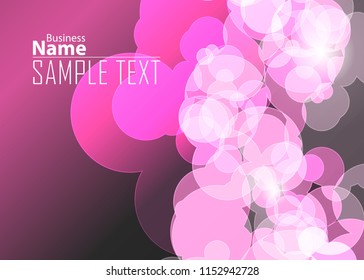 Purple abstract template for card or banner. Metal Background with waves and reflections. Business background, silver, illustration. Illustration of abstract background with a metallic element
