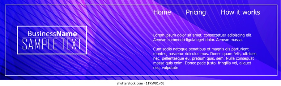Purple abstract template for card or banner. Metal Background with waves and reflections. Business background, silver, illustration. Illustration of abstract background with a metallic element