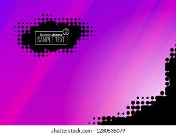 Purple abstract template for card or banner. Metal Background with waves and reflections. Business background, silver, illustration. Illustration of abstract background with a metallic element