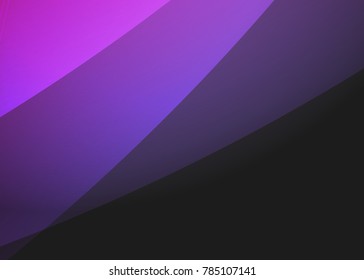 Purple abstract template for card or banner. Metal Background with waves and reflections. Business background, silver, illustration. Illustration of abstract background with a metallic element